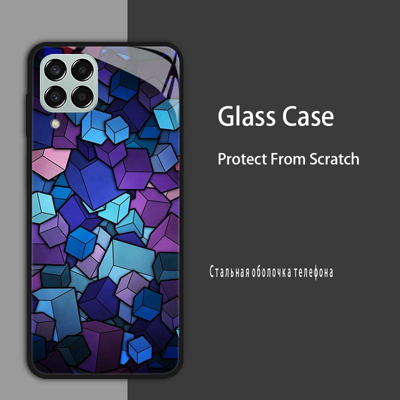 M53 5G Case For Samsung Galaxy M53 Case for Samsung M33 Tmepered Glass Case Fundas For Galaxy M23 A12 M12 A22 5G F23 Phone Cases