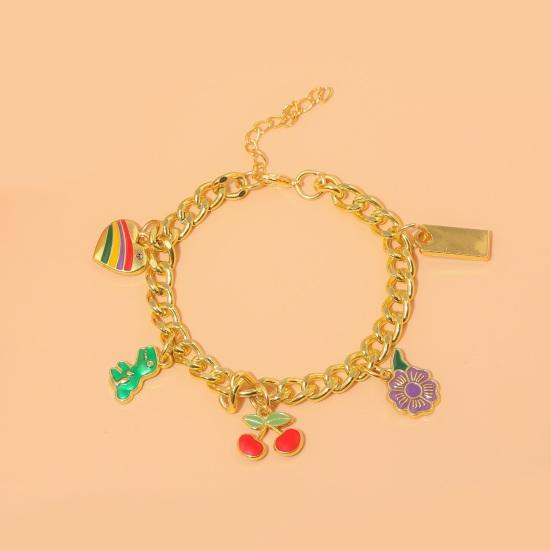 Kirsch-Taschenanhänger Rosa Kirsch-Herz-Anhänger Erdbeer-Anhänger Kette Funkelnder Geldbörsen-Anhänger für Damen Handtasche Tragetasche Zubehör