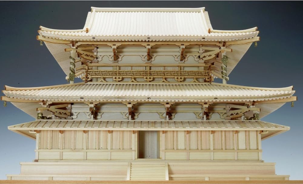 Woody Joe 1/75 Scale Horyuji Temple Kondo Wooden Model Assembly Kit (Building)