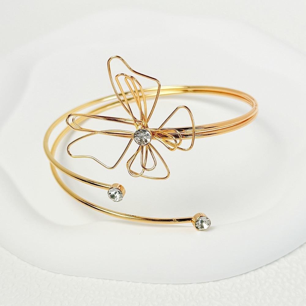 Fashion Wide Open Bangle Metal Arm Bracelet New Armband Jewelry Accessories