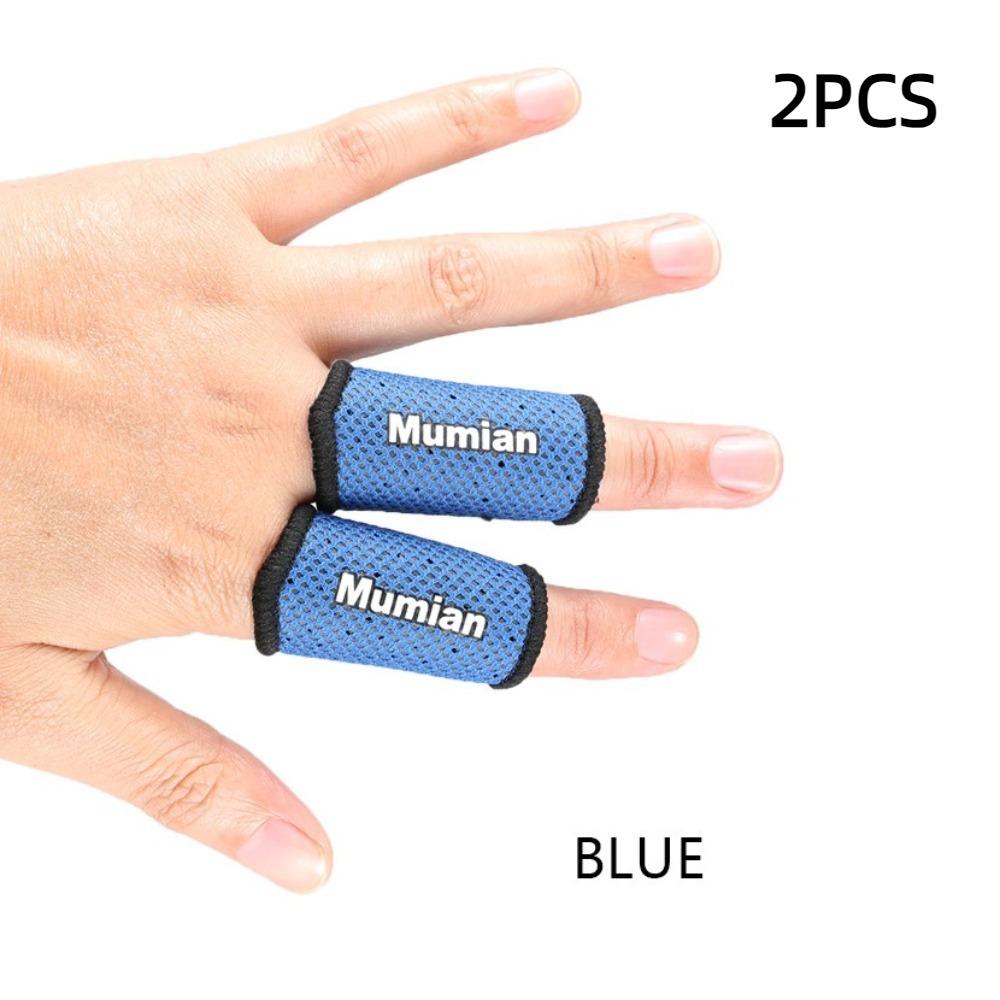 

2Pcs Finger Support Elastic Finger Sleeve Breathable Wear-resistant Finger Protection Guard Mesh Finger Support Band Volleyball
