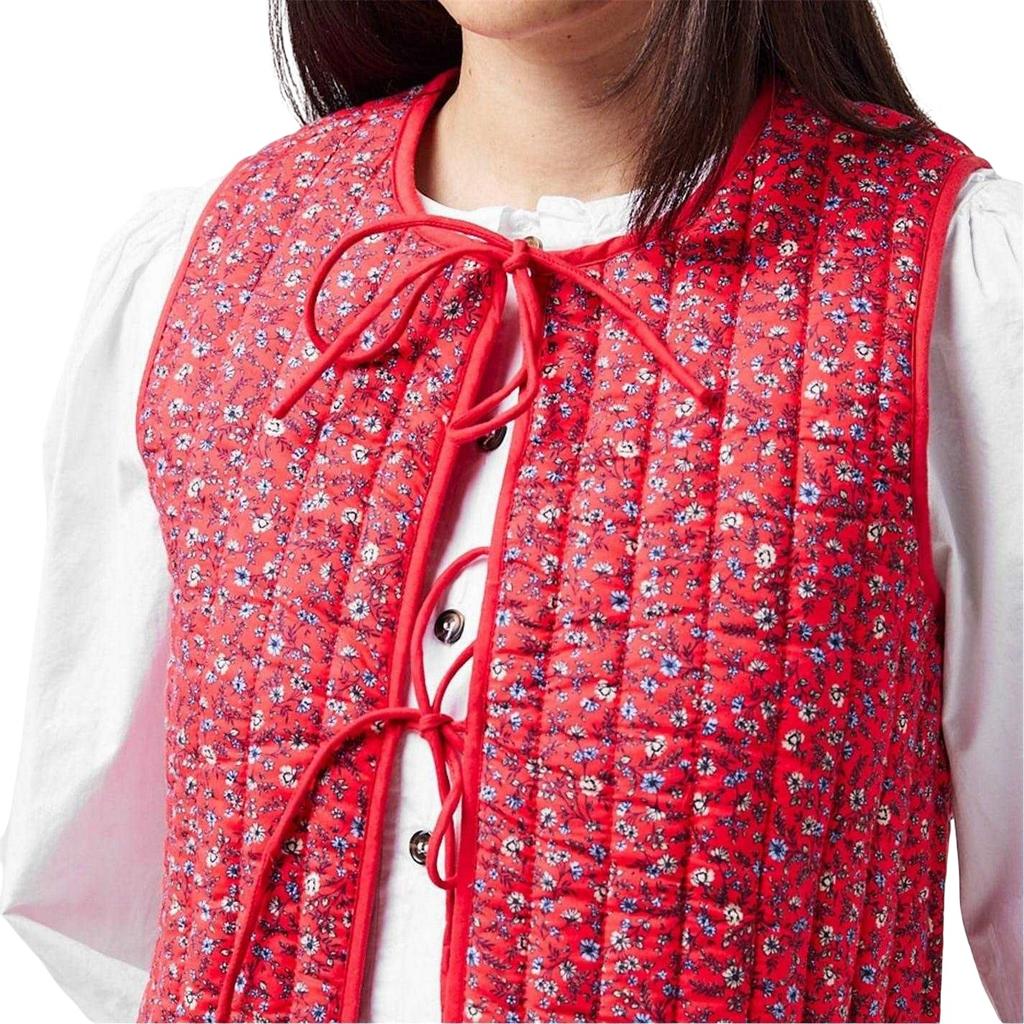 Nobody´s Child Womens/Ladies Floral Pattern Quilted Front Tie Gilet