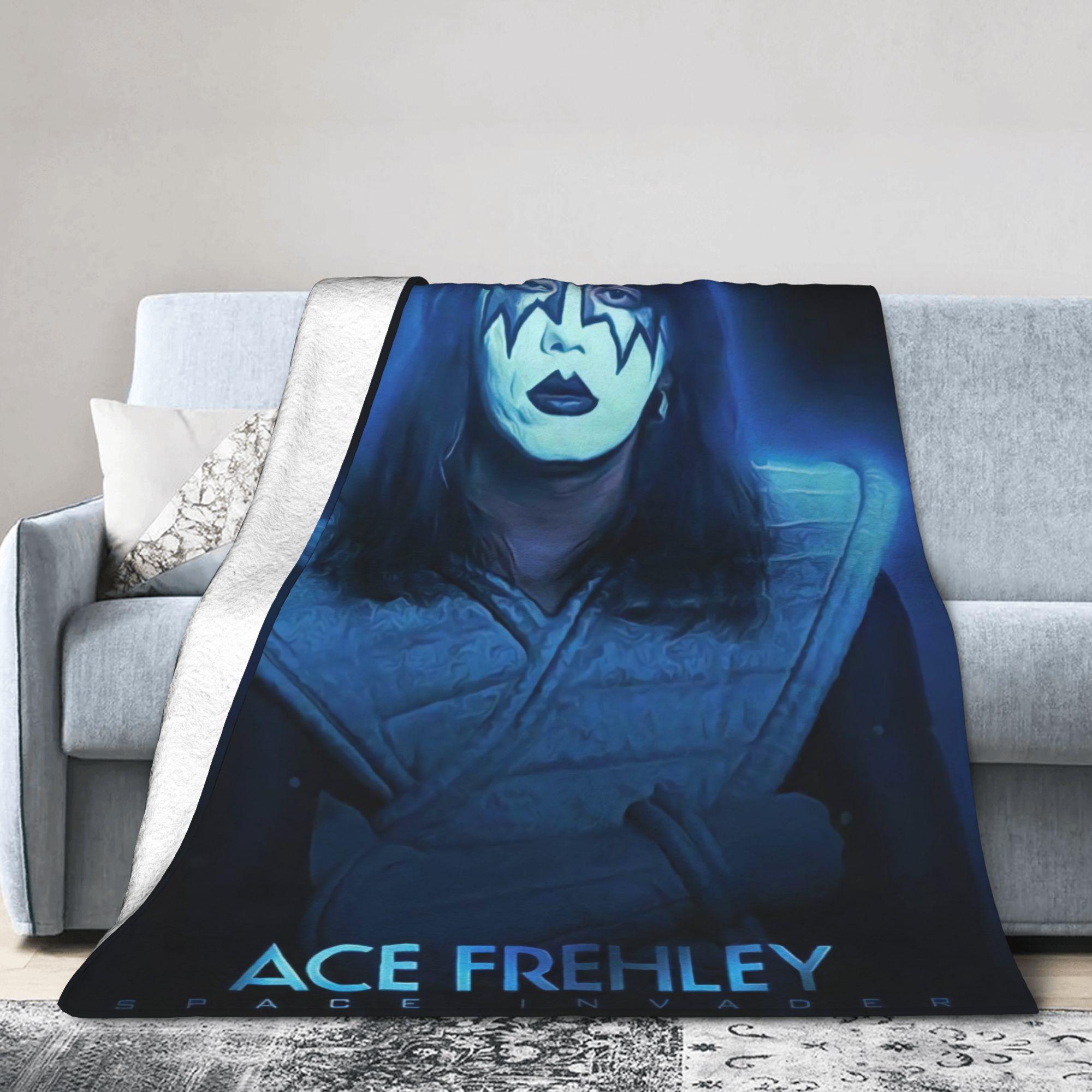 Super Soft BlanketChild Airplane Travel Ace Frehley Lead Guitarist Throw Blanket Flannel Bedspread For Couch Bed Sofa Cover 75X95CM