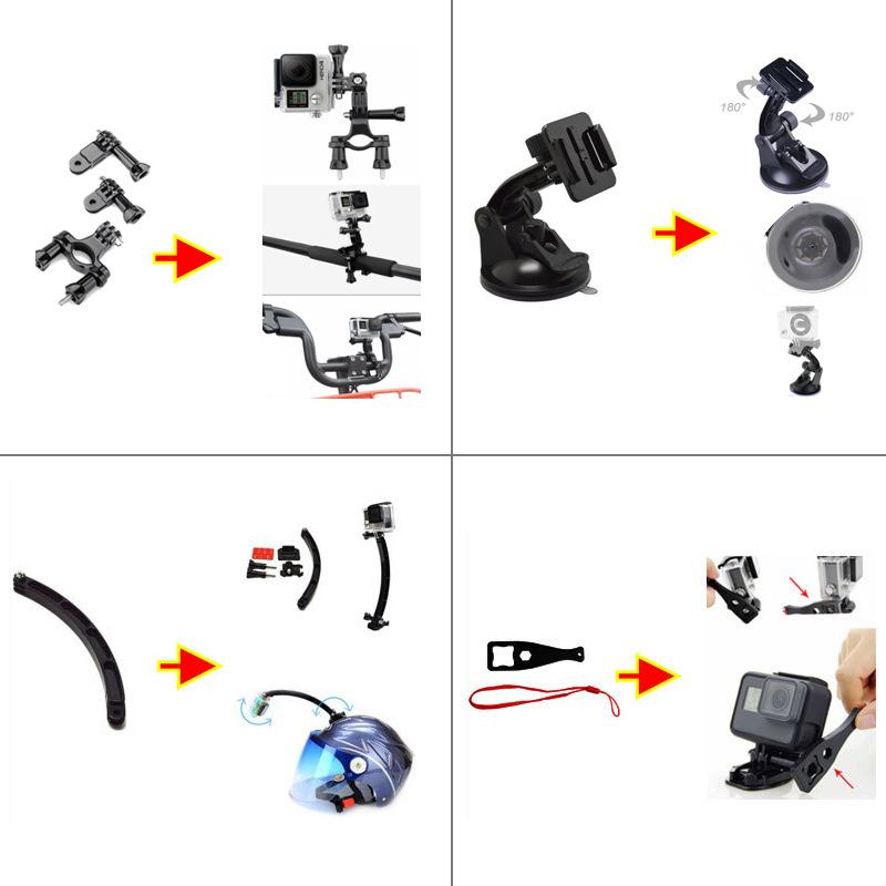 50-in-1 Comprehensive Package for GoPro HERO9, Yi and Other Action Cameras. Large Case
