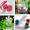 Christmas Transparent Ball Plastic Christmas Tree Hollow Open Ball Box Trinkets Wedding Holiday Gifts Party Home Decoration