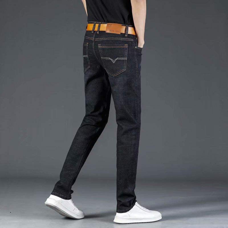 Spring And Summer Men Jeans Straight Loose Fit Youth Fashion Casual Slim-Fit Durable Man Pants