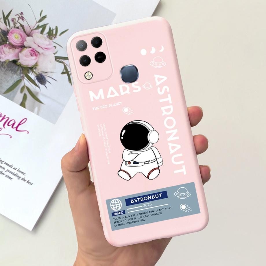 Für Infinix X689F X689 Hülle Infinix Hot 11 G37 Hot 10S NFC 10T Coque Funda Weiches Silikon Kamera Geschützt Schwarze Katze Weltraummann