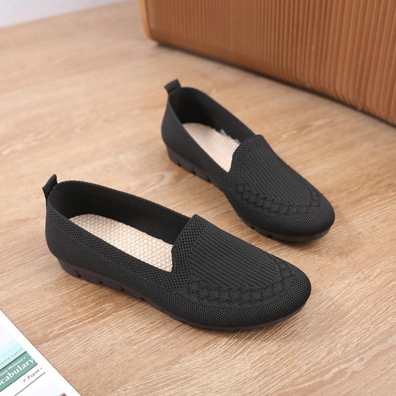 Breathable one-pedal mother shoes 2025 women's shoes summer new mesh casual shoes comfortable soft sole middle-aged and elderly women's shoes
