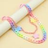Double Layer Star Belt Chain Acrylic Cross Pants Chain Punk Heart Waist Chain  Jeans Decor
