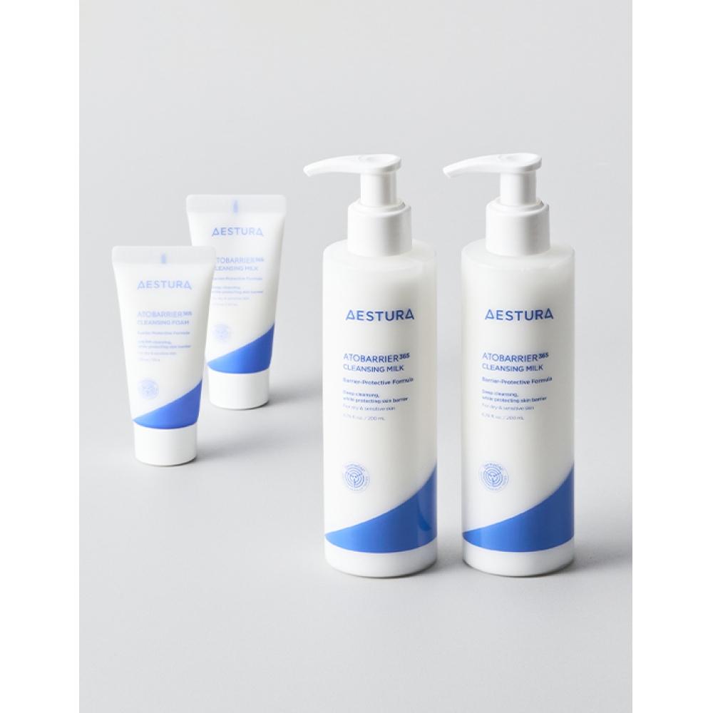 Estra  Exclusive Sunlaunch  Atoberia 365 Cleansing Milk 200ml Set Of 2  + Milk 30ml  Foam 30ml