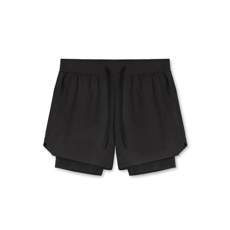 Men's 2-in-1 Running Shorts Breathable Quick Dry Athletic Workout Shorts