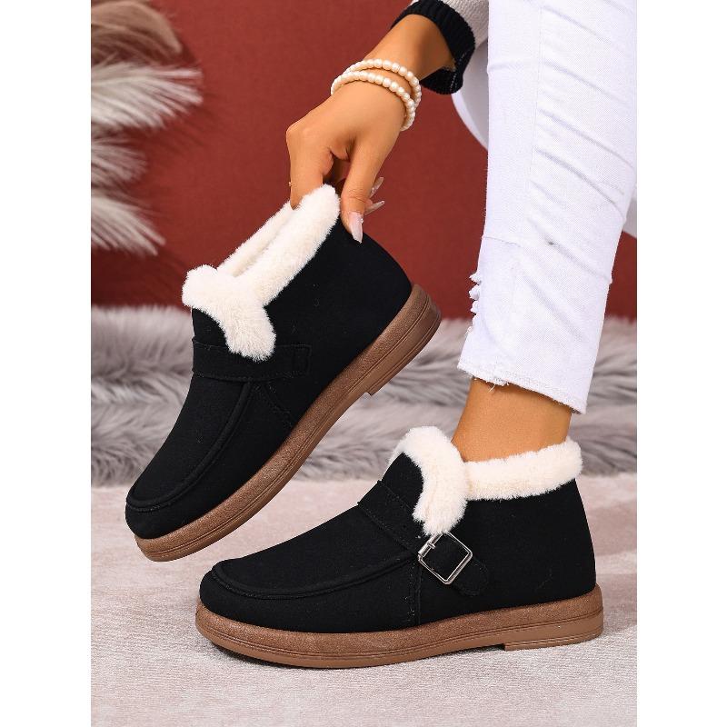 New Fashionable Versatile Snow Boots Cotton Shoes Thickened Women's