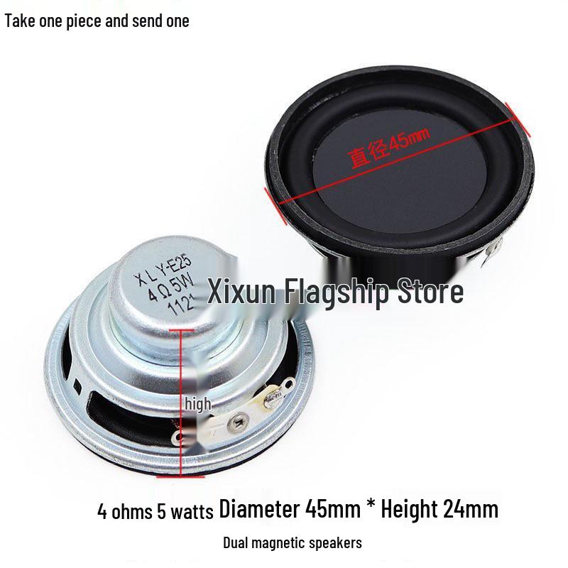 2-Inch Round 3W/5-10W 4 Ohm Speaker for Toys (35-67mm)