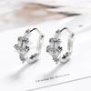 925 Sterling Silver Crystal Stud Earrings For Women 2025 Korean Romantic Earring Brincos Pendientes Drop Shipping