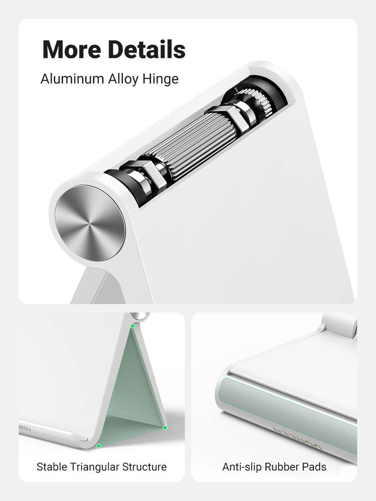 UGREEN Tableta iPad Compatibilă cu Tablete și Telefon Reglabil Stabil Material ABS cu Compatibil cu Inch Inclusiv Galaxy Note Fire Suport, Suport,