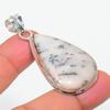Natural Dendrite Opal Gemstone Handmade 925 Steling Silver Jewelry Pendant 2.09" AP-17306