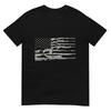 Big American Flag With Machine Guns Tshirt 2a Flag Shirt Tshirt