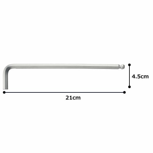 Tone (TONE) Long Ball Point L-Shaped Wrench BLB-10, 5/16-inch Width