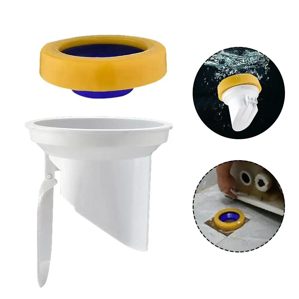 Automatic Closing Toilet Flange Seal Anti-Odor Plug Drain Pipe Floor Drain Sealing Ring Universal Odorproof Toilet Accessories