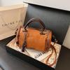 Borsa a tracolla Boston a cuscino retrò coreana - Borsa a mano da donna di grande capacità