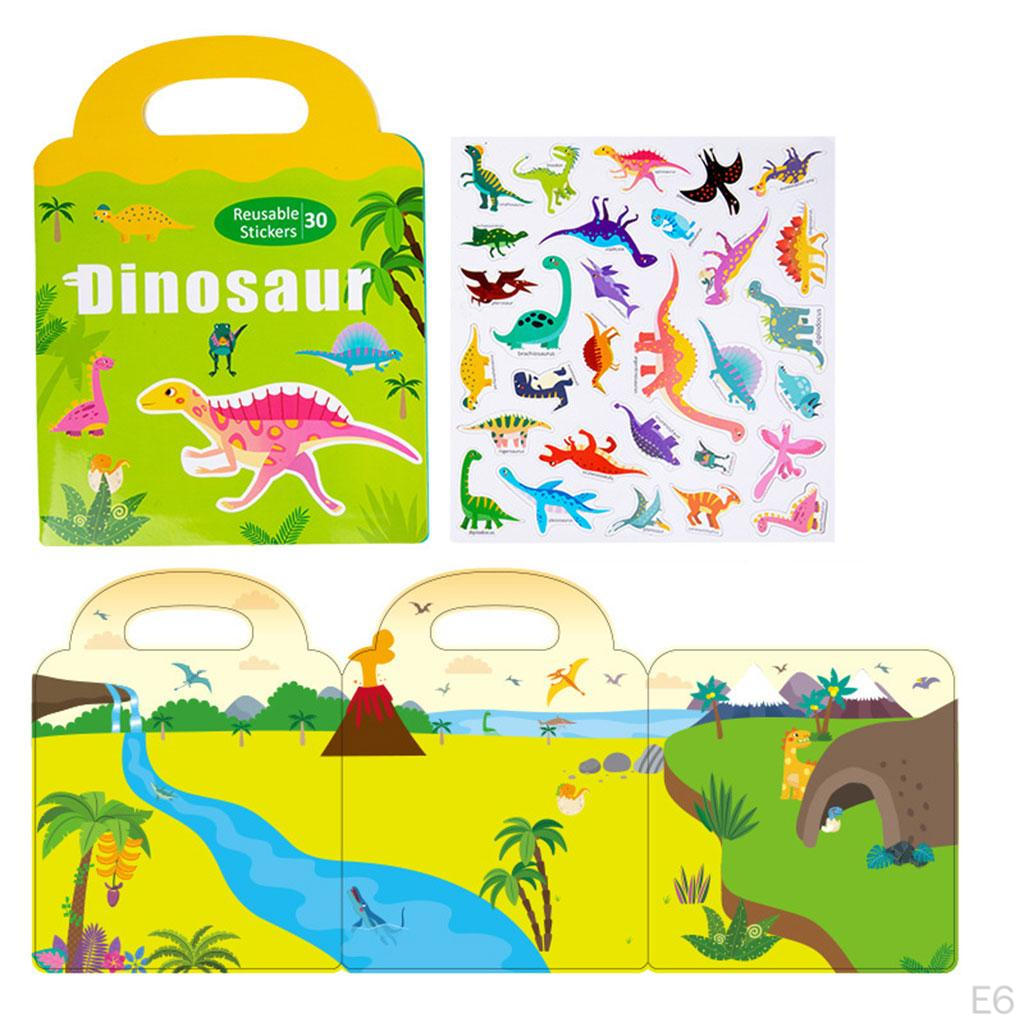 5 Themes Sticker Book Birthday Gifts Educational Toys Cognition Toy Fine Multicolored Home Party