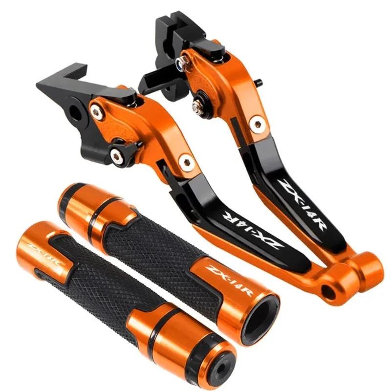 For ZX14R ZX 14R 2006-2016 2015 2014 Motorcycle Accessories Adjustable Brake Clutch Lever Handle Bar Hand Grips Ends