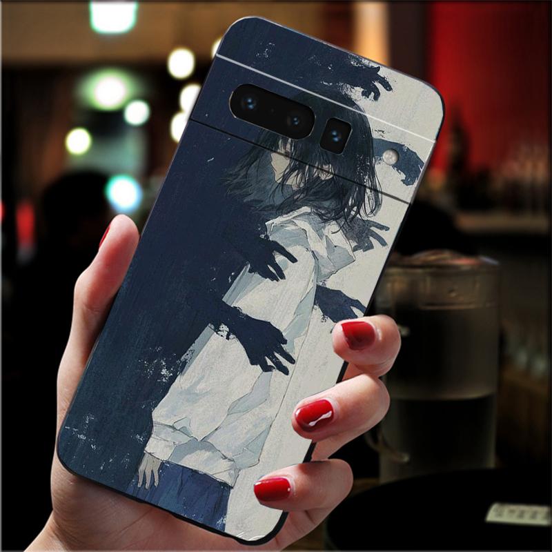 

Phone Case For Google Pixel 10 9 Pro XL 9A 8 7 6 Pro Pixel 8A 7A 6A Pixel 8 7 6 5 Horror Anime Girl Case Pixel 9 Pro XL