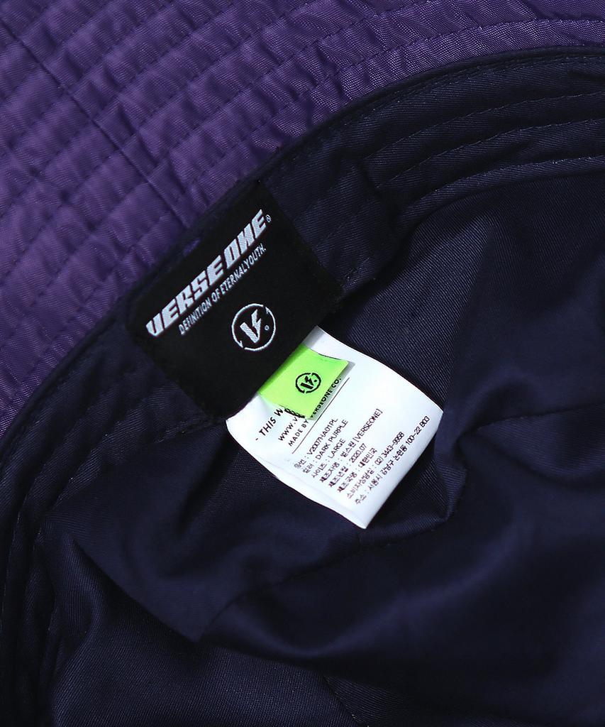VERSE ONE Bubble Logo Bucket Hat Dark Purple