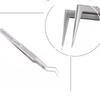 1Pc Stainless Steel Aax-17 Tin Positioning Tweezers Fine Pointed Tip For Precise Clamping Of Tin Wire Non-slip Wear-resistant