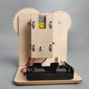 STEM Holzmechanisches Zahnrad DIY 3D-Puzzle Wissenschaft STEM Modellbausätze Laserschnitt Funktion durch Uhrwerk Geschenk Spielzeug für Kinder