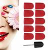 Nagelkunst Schleifband Nagelpolieren Schleifkopf Schleifringkappe 16 x 25mm (rot)