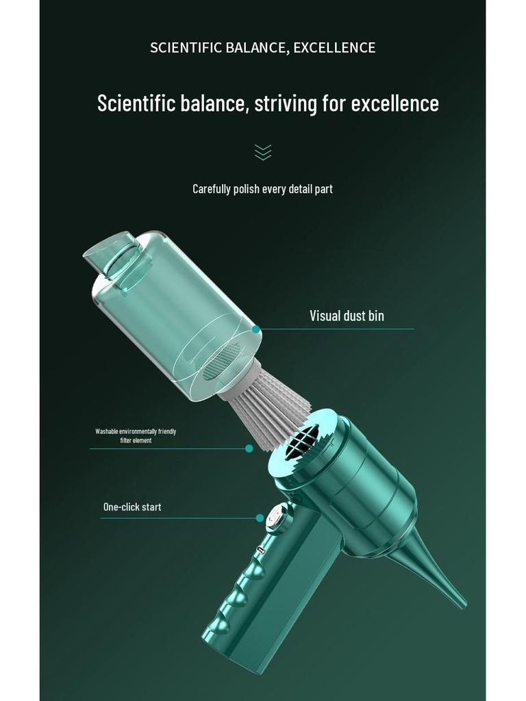 Wireless High-Power Handheld Vacuum Cleaner for Home & Car – Dual-Use with Strong Suction