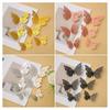 12 Stuks 3D Vlinder Muurstickers 3 Maten Holle Vlinder Muurkunst Verwijderbare DIY Decoratieve Sticker voor Kamer Kantoor Slaapkamer Woonkamer Decor