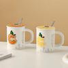 Creative Fruit Ceramic Cup with High Appearance and Large Capacity Office Home Coffee Milk Cup  Gift Cup