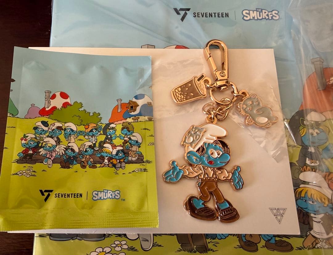 [USED] SEVENTEEN Jun Smurf Keychain