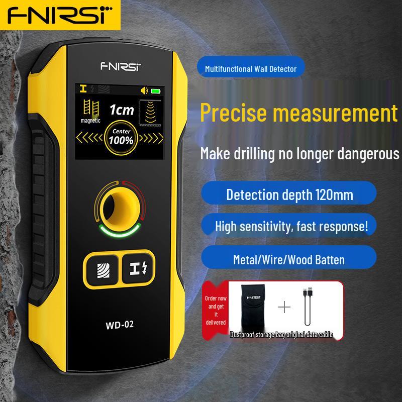 FNIRSI WD-02 High-Precision Wall Detector for Wire, Metal, and Steel Bar Detection