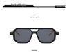 Trendy European & American Thick Frame Double Beam Square Sunglasses for Men & Women