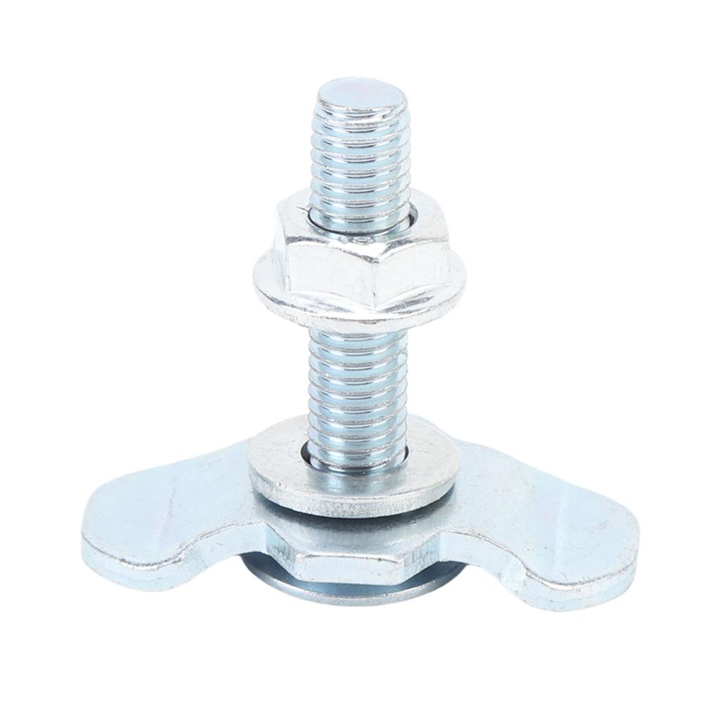 10pcs L Track Double Lug Threaded Stud Nut Fitting Zinc Plated L Track Rail Threaded Stud Fittings Tie Down for Van