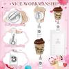 New Glitter Nurse Doctor Retractable Badge Reels Kawaii Cartoon Medical Theme Badge Reels Id/Ic Card Holder Hospital Supplies