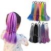 Children'S Wig Ponytail Dirty Braid Ponytail Hair Loop Short Three Braid Ponytai