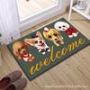 New Flannel Floor Mat Cat Digital Printed Carpet Kitchen Water Absorption And Dirt Resistant Rug Home Decoration