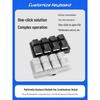 USB Custom Compact Mechanical Keyboard: 8-Key Programmable Macro Shortcut for Password Entry and Game Assistance