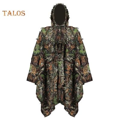 TE Hunting Clothes 3D Maple Leaf Sniper Coat Bionic Camouflage Clothing Jacket for Shooting