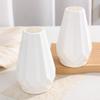 European-Style Minimalist Ceramic-Look Plastic Vase for Small Fresh Flower Arrangements
