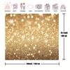2D Gold Glitter Bokeh Backdrop for Studio Photography & Party