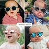 Baby's First Sunglasses with Strap Round Flexible 400UV Polarized Infant Sunglasses for Ages 0-2 Years