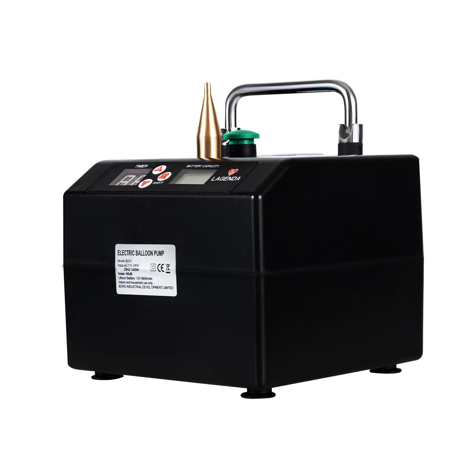 

Portable Electric Balloon Blower Pump Inflator Air Blower Professional Automatic Balloon Inflator for Party Event Decoration чёрный