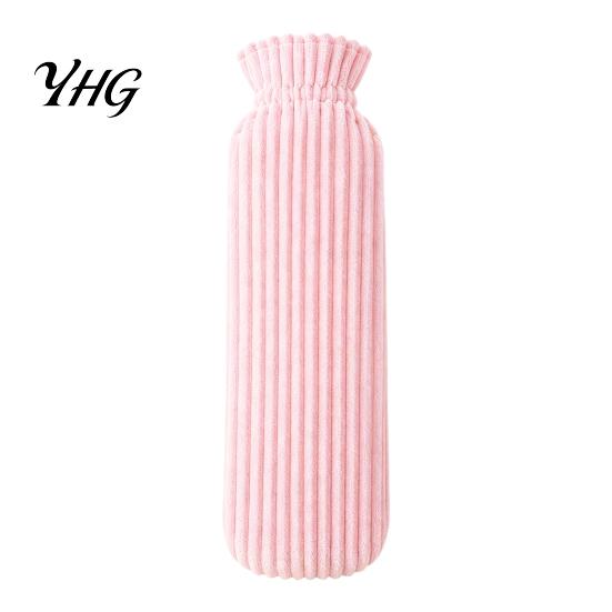 Explosion Proof Water Warmer 500/1000ML Long Hot Bottle with Plush Cover, Leak-Proof Bag, Menstrual Cramp Pain Relief Bag Cover