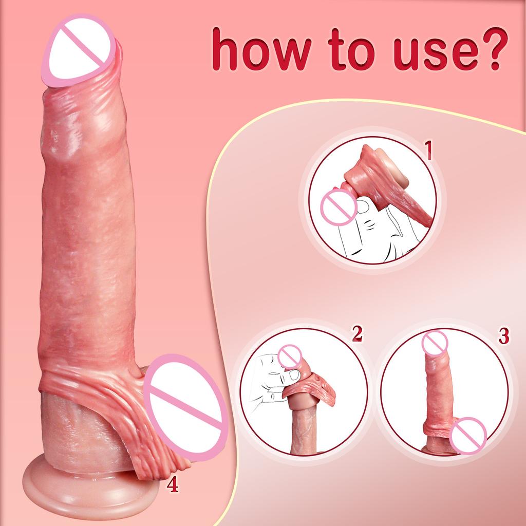 Male  Penis Extender Sleeve Realistic Condom Delay Ejaculation Penis Cock Sleeve Male Dildo Sex For Men Adult Erotic Tool