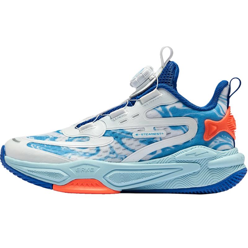 ERKE Boys  Summer Rotary Buckle Basketball Shoes 39